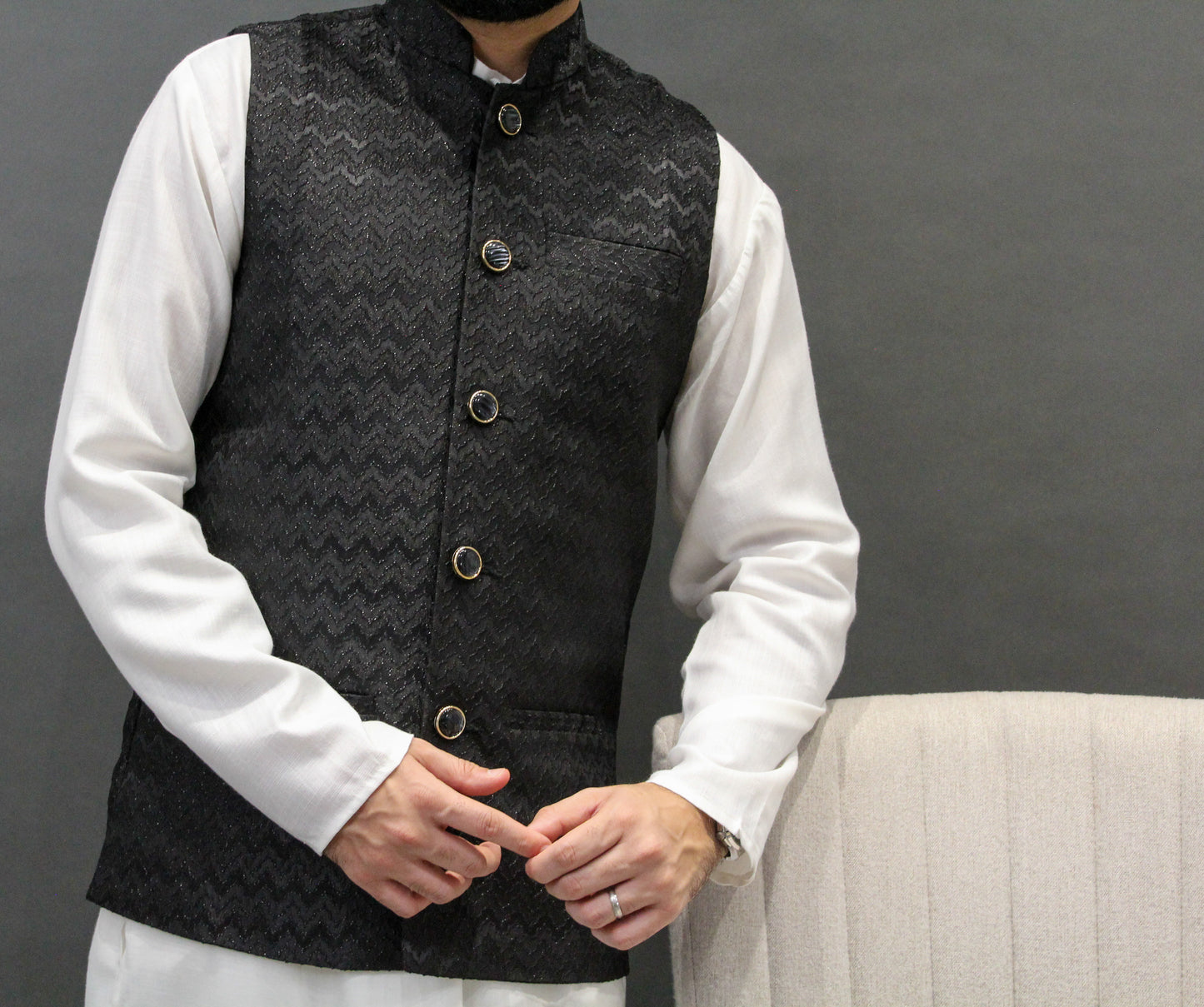 K A R U N - Indian Waistcoat for Men