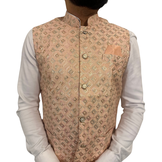 Arun Indian waistcoat for men, Nehru jacket for wedding, traditional Indian menswear