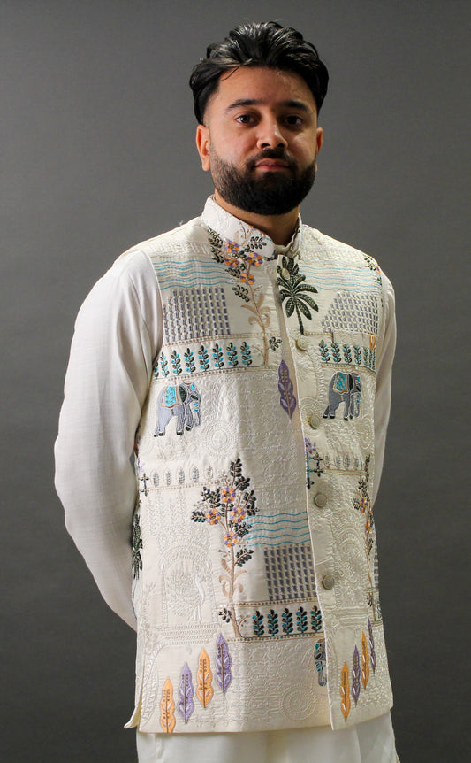 T A A R A V - Indian Waistcoat for Men
